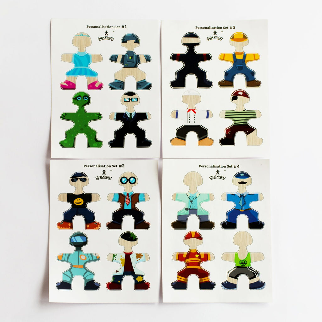Flockmen Personalisation Sticker Set - Flockmen - Hilltop Toys