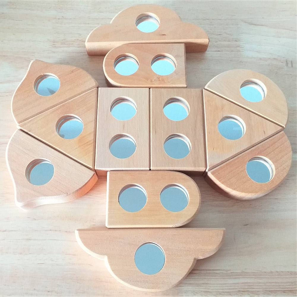 Mirror Blocks (12 pc) - Bauspiel - Hilltop Toys