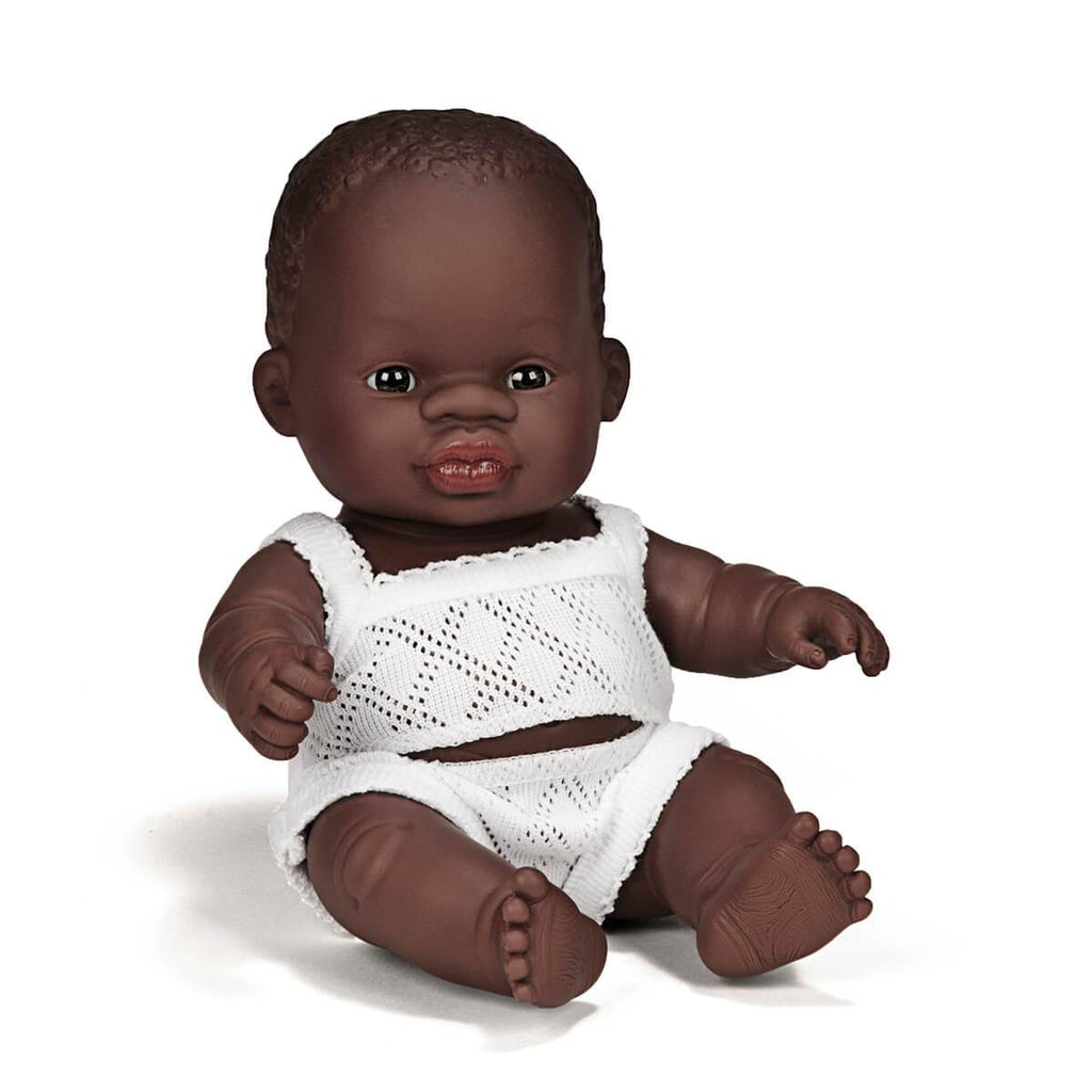 Miniland Doll African Girl 21cm - Miniland - Hilltop Toys