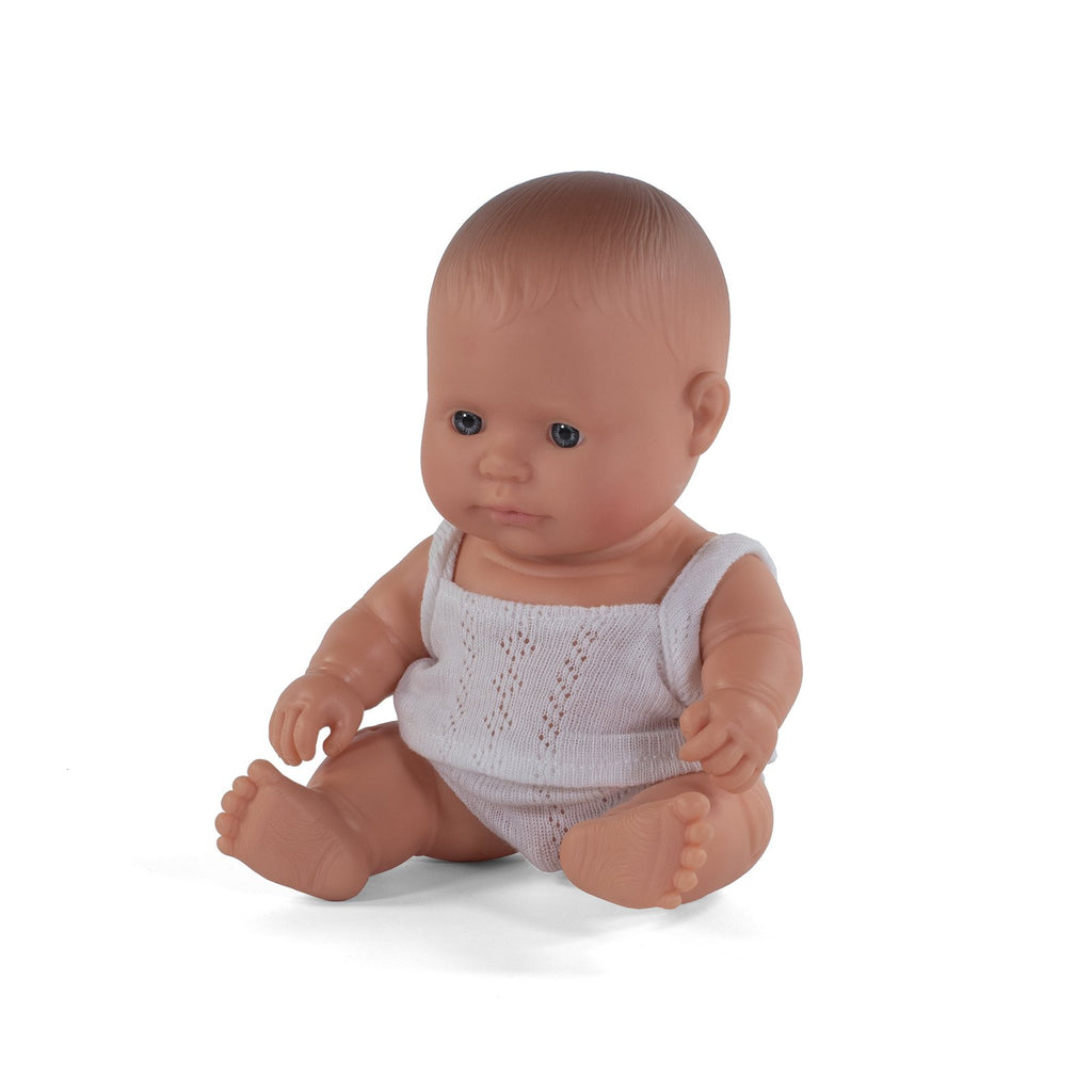 Miniland Doll Caucasian Boy 21cm - Miniland - Hilltop Toys