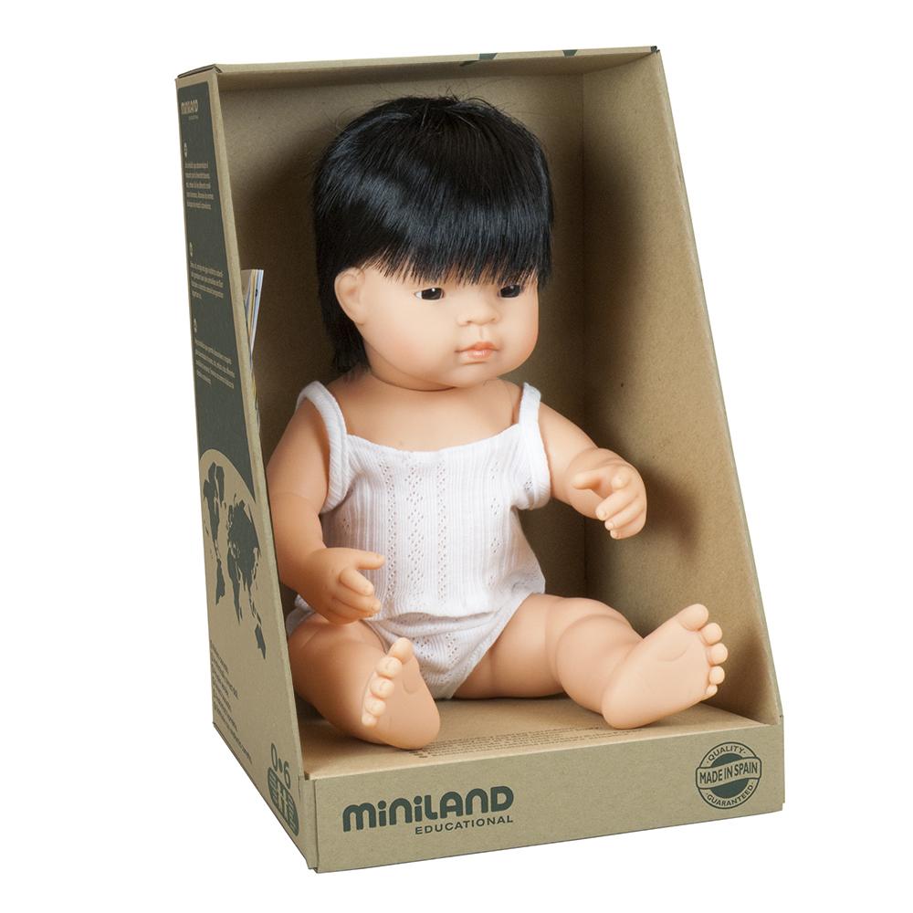 Miniland Doll Asian Boy 38cm - Miniland - Hilltop Toys