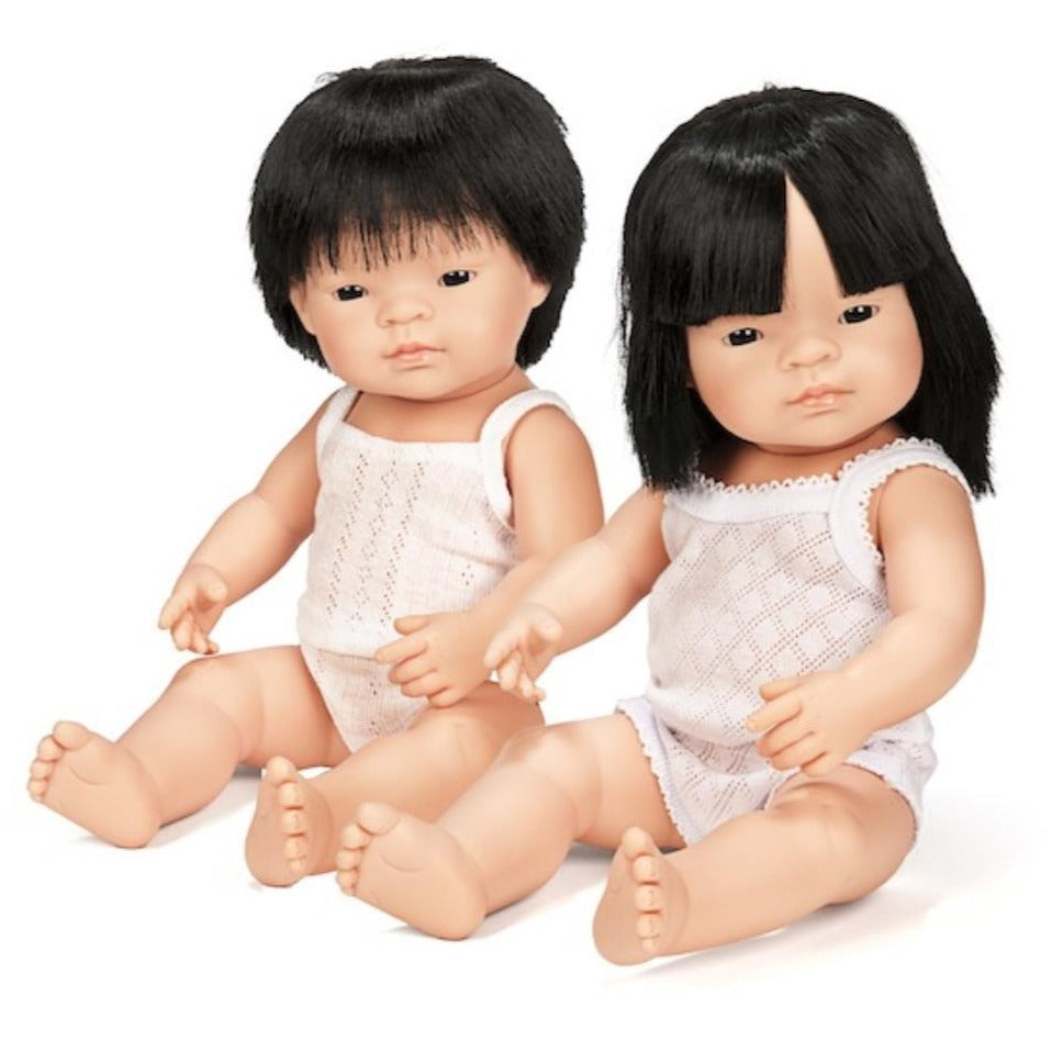 Miniland Doll Asian Girl 38cm - Miniland - Hilltop Toys