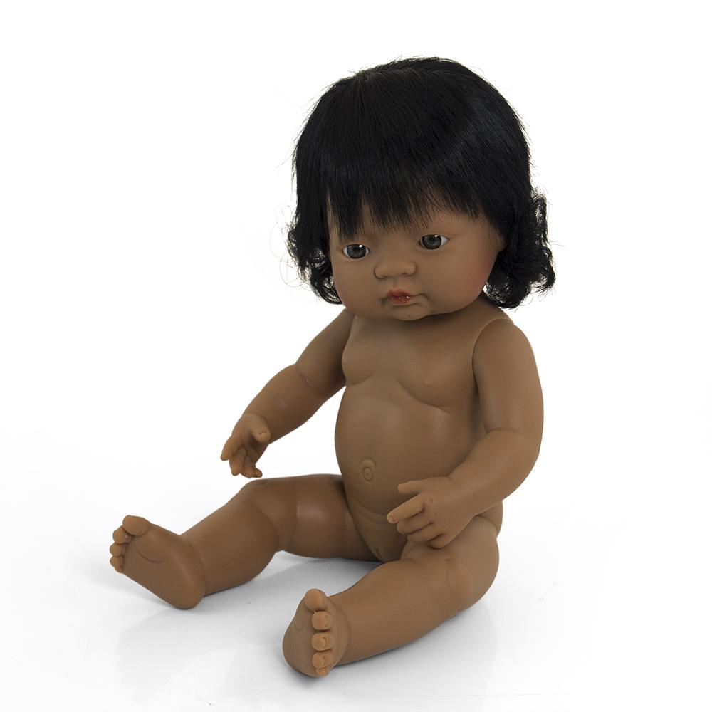 Miniland Doll Hispanic Girl 38cm - Miniland - Hilltop Toys