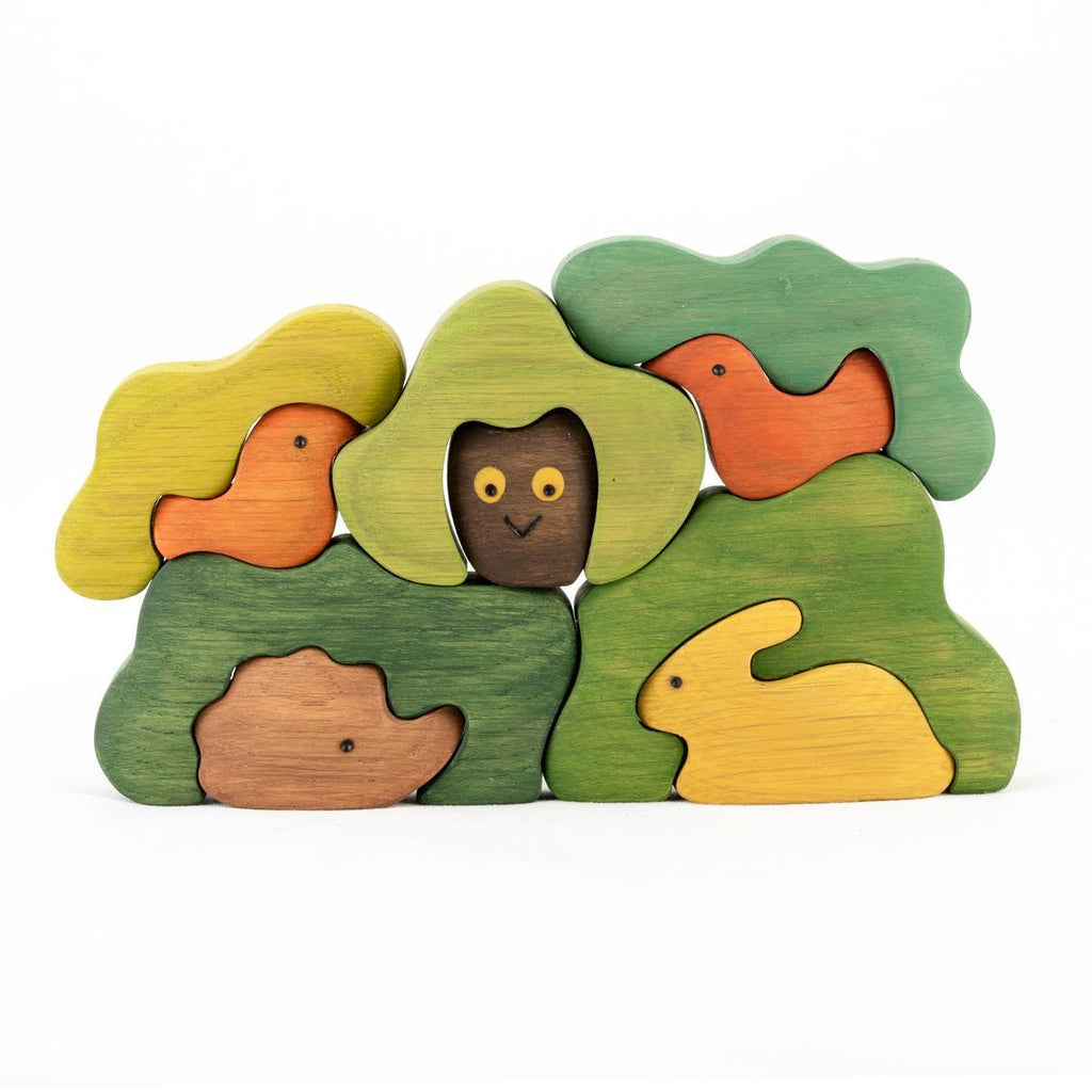 Wooden Forest Hide & Seek Puzzle - Mikheev Manufactory - Hilltop Toys