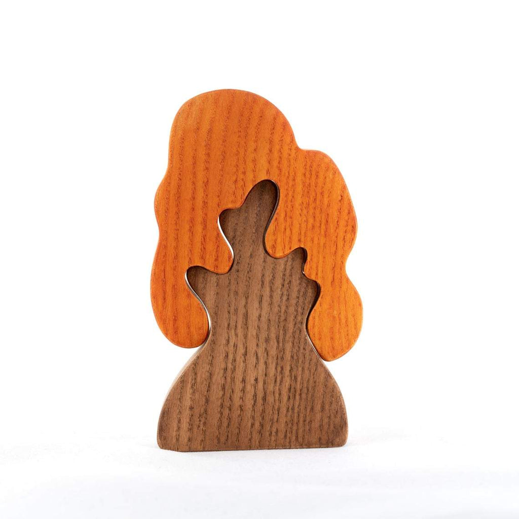 Wooden Autumn Oak Tree - Mikheev Manufactory - Hilltop Toys