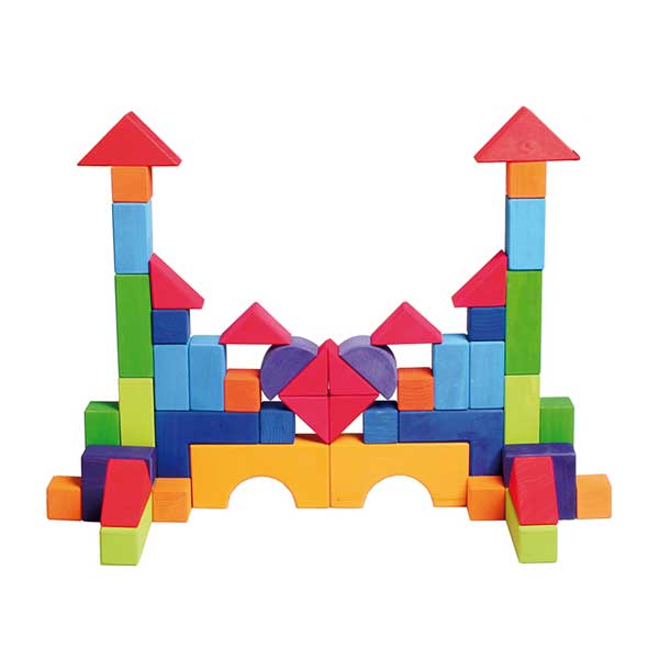 Grimm's Building Blocks - Basic Building Set 2 - Grimm's Wooden Toys - Hilltop Toys