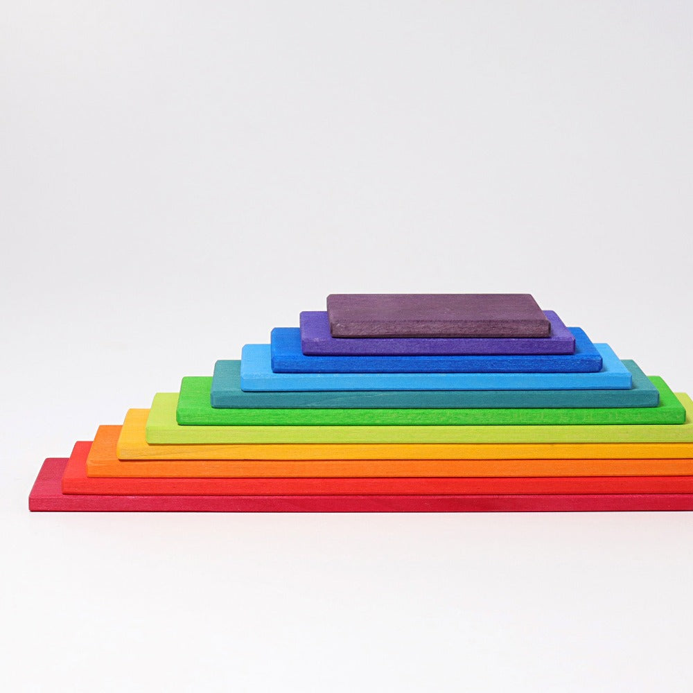 Grimm's Rainbow Building Boards - Grimm's Wooden Toys - Hilltop Toys