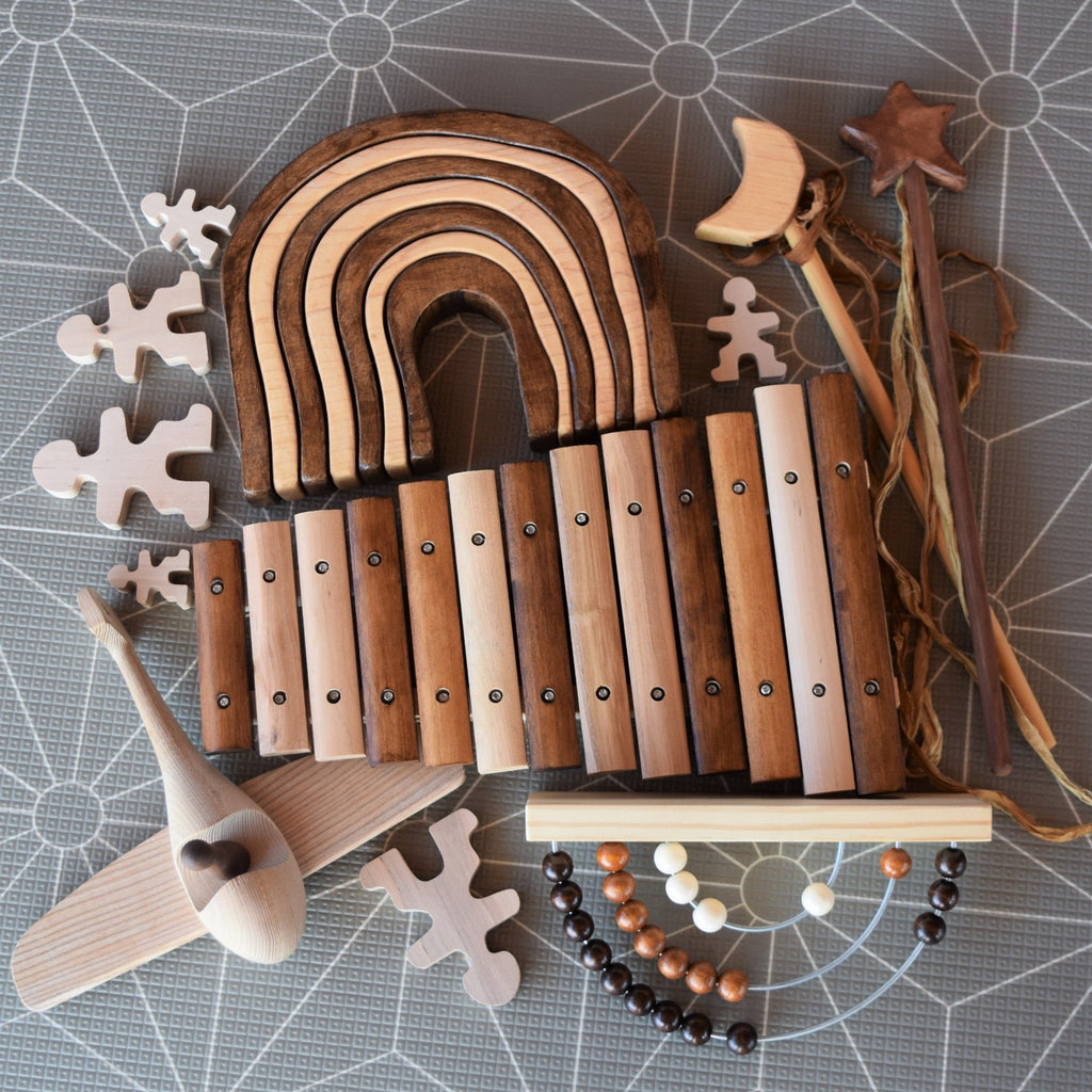 Wooden Xylophone - Stained - Children of the Trees - Hilltop Toys