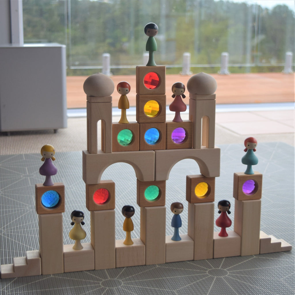 Bauspiel Wooden Window Blocks (25 pc) - Bauspiel - Hilltop Toys