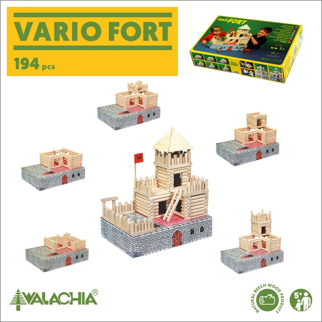 Walachia Vario Fort Building Set (194pc) - Walachia - Hilltop Toys
