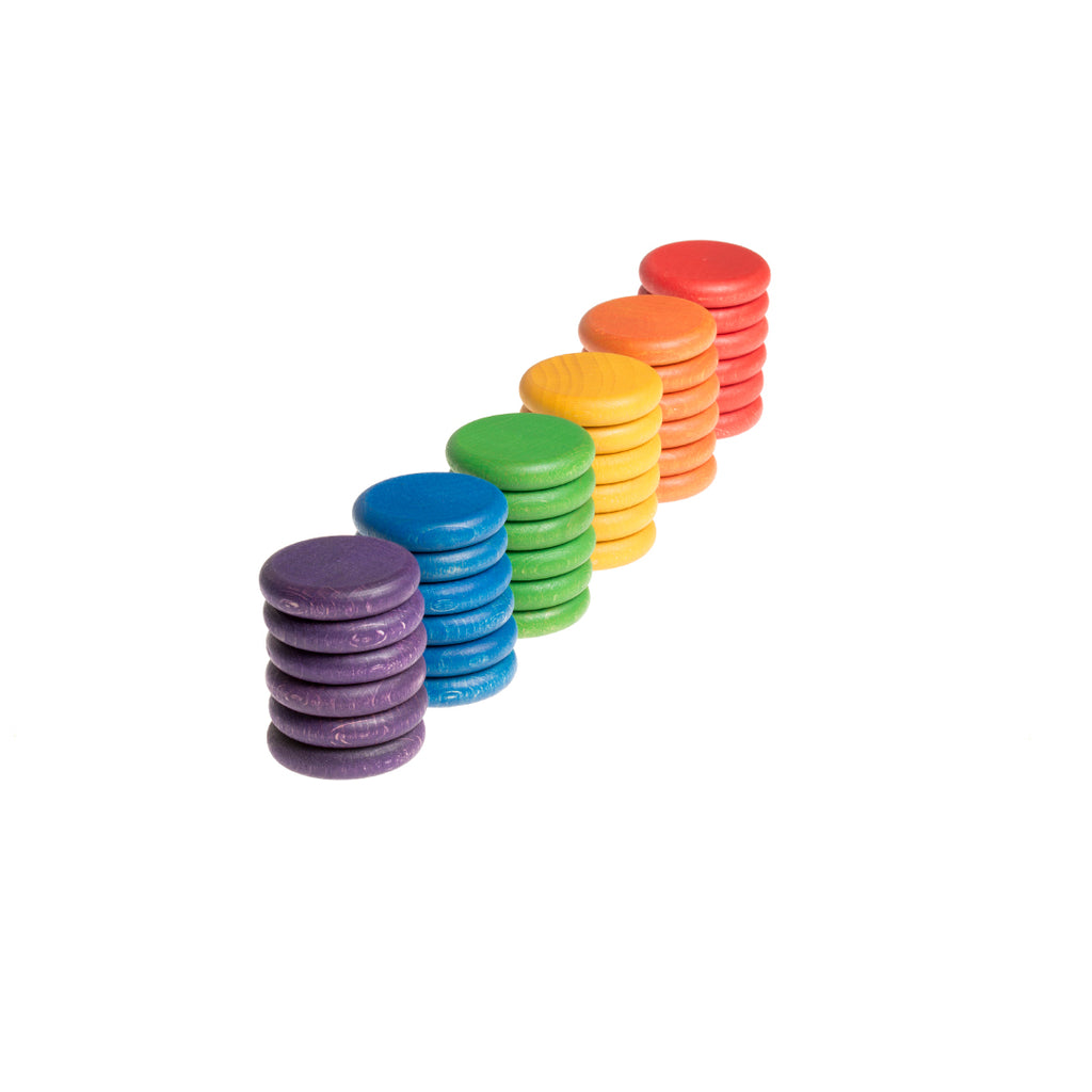 36 Coloured Coins - Grapat - Hilltop Toys