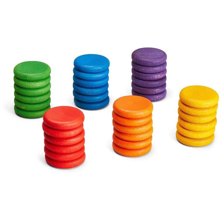 36 Coloured Coins - Grapat - Hilltop Toys