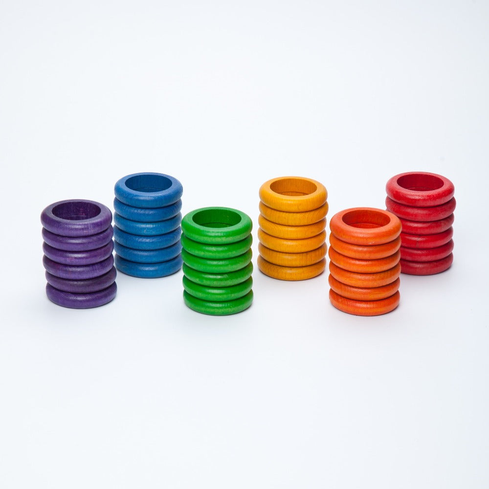 36 Coloured Rings - Grapat - Hilltop Toys