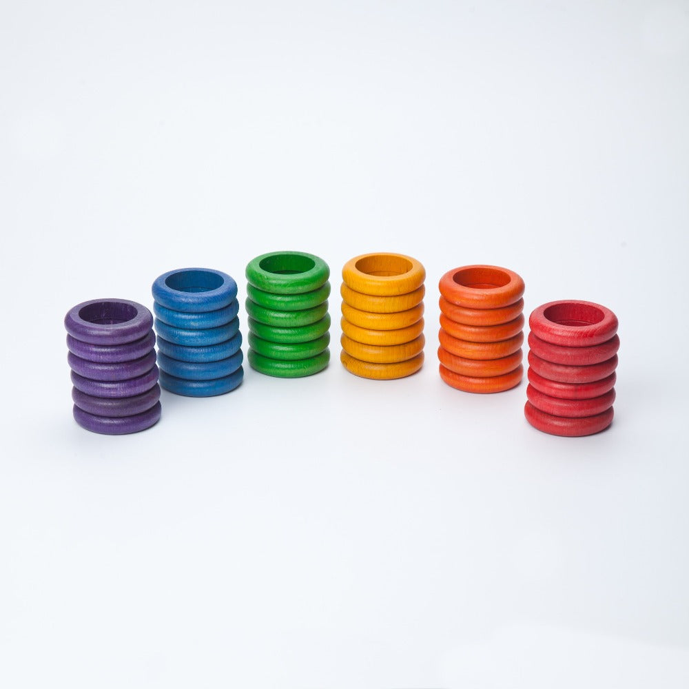 36 Coloured Rings - Grapat - Hilltop Toys