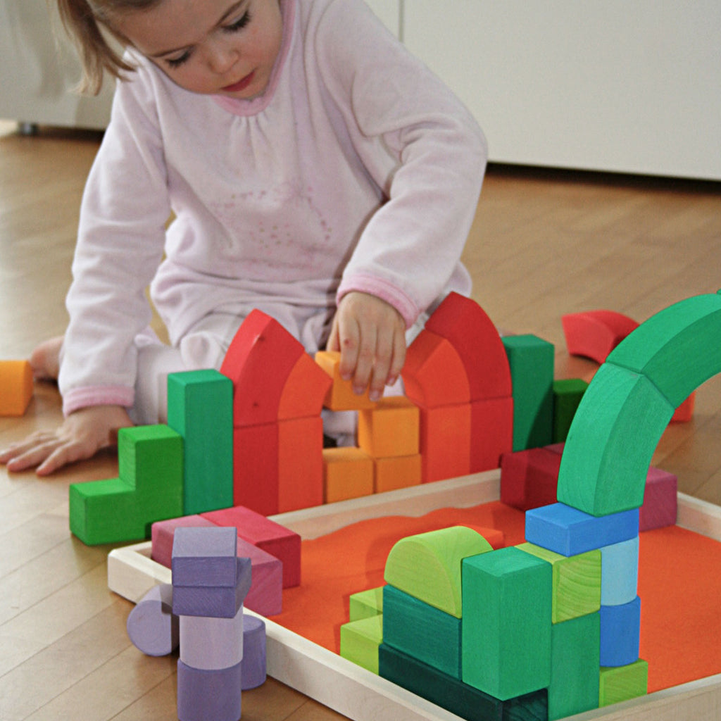 Grimm's Building Blocks - Romanesque - Grimm's Wooden Toys - Hilltop Toys