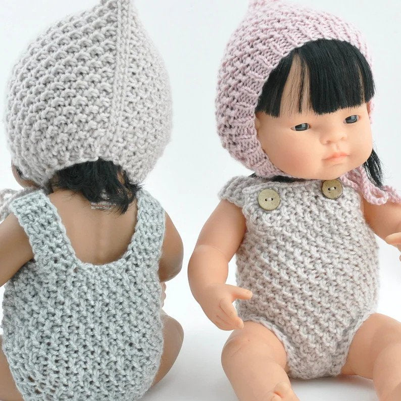 Knitted Overalls - 38cm - Przytullale - Hilltop Toys