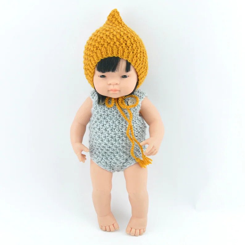 Knitted Overalls - 38cm - Przytullale - Hilltop Toys