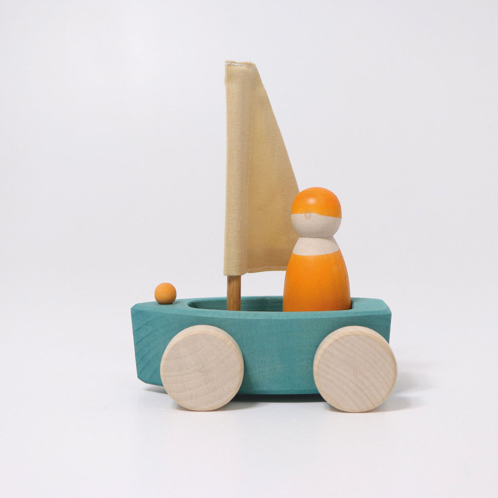 Grimm's Little Land Yachts - Wooden Boats - Grimm's Wooden Toys - Hilltop Toys