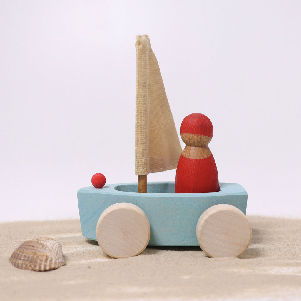 Grimm's Little Land Yachts - Wooden Boats - Grimm's Wooden Toys - Hilltop Toys