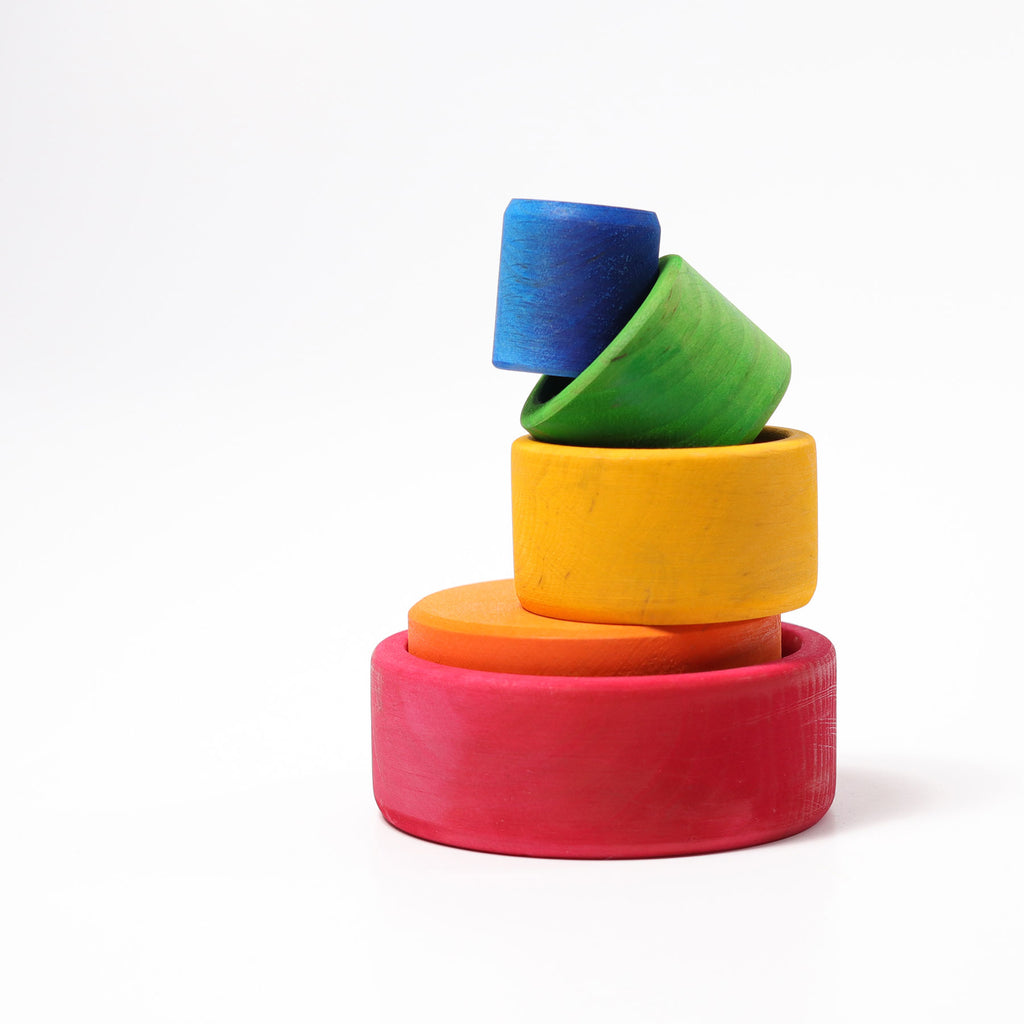 Grimm's Stacking Bowls - Grimm's Wooden Toys - Hilltop Toys
