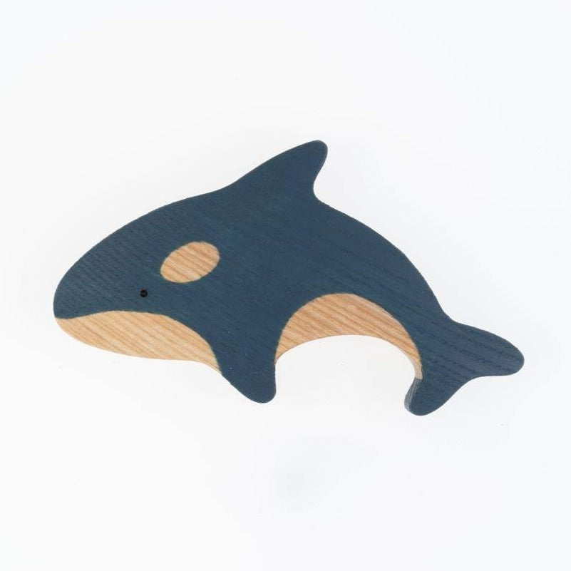 Wooden Orca Whale - Mikheev Manufactory - Hilltop Toys