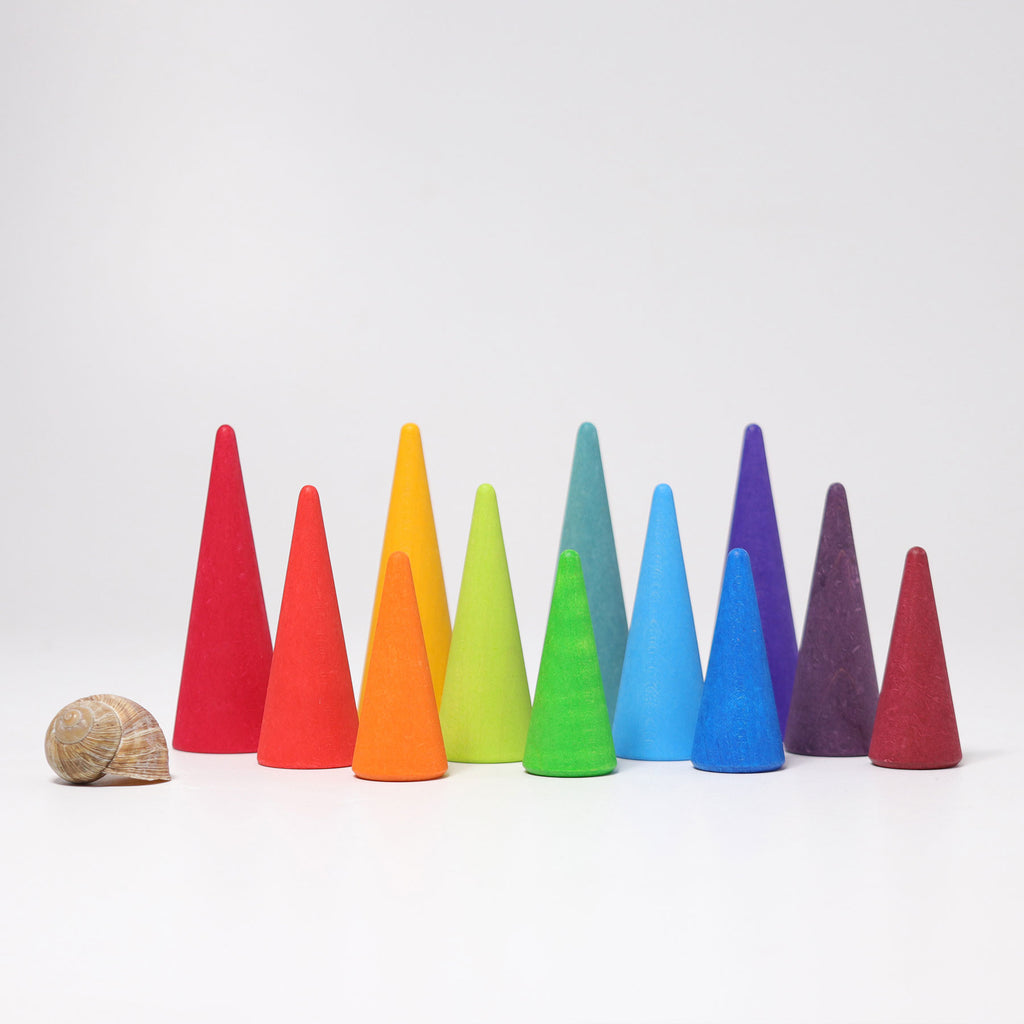 Grimm's Rainbow Forest - Wooden Trees - Grimm's Wooden Toys - Hilltop Toys