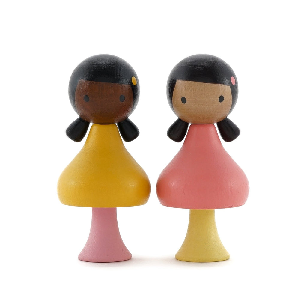 CLiCQUES Peg Dolls - Ruby & Coco - CLiCQUES - Hilltop Toys