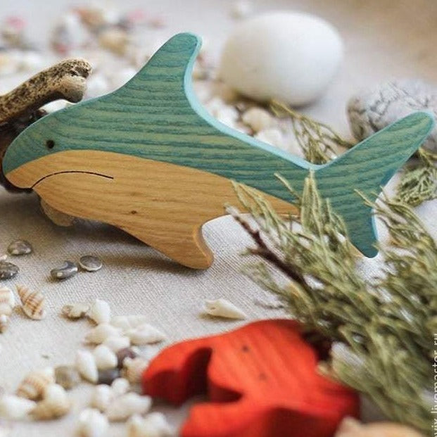 Wooden Shark - Mikheev Manufactory - Hilltop Toys