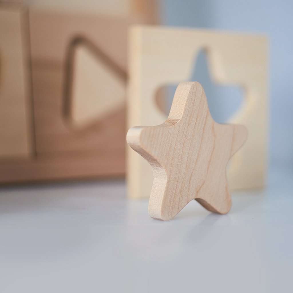 Wooden Shape Sorting Puzzle - Kubi Dubi - Hilltop Toys