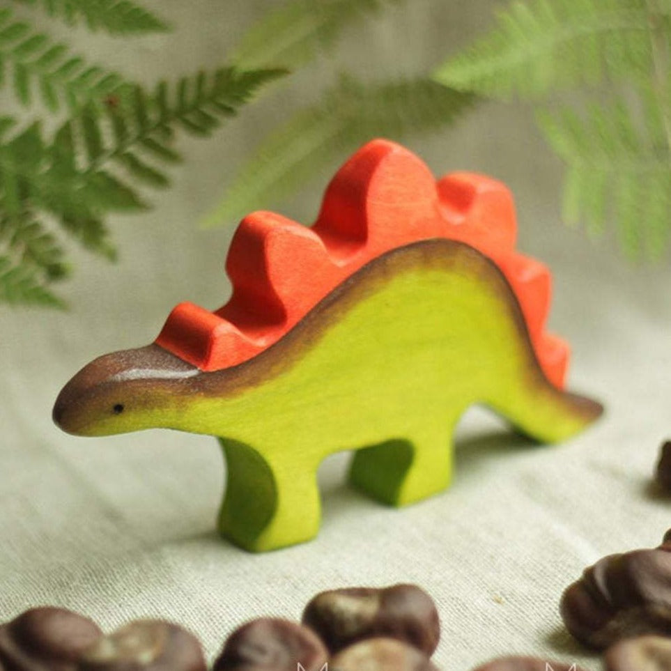 Wooden Dinosaur Stegosaurus - Mikheev Manufactory - Hilltop Toys