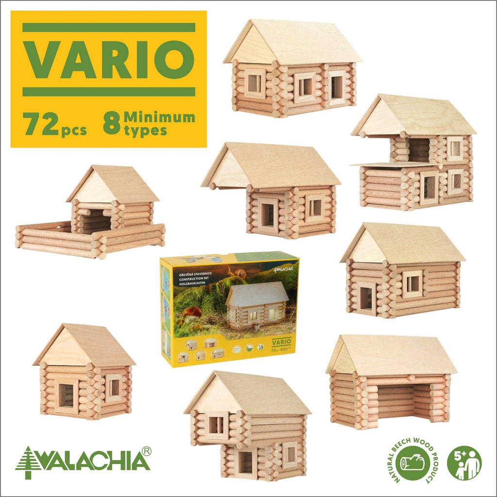 Walachia Vario Classic Building Set (72pc) - Walachia - Hilltop Toys