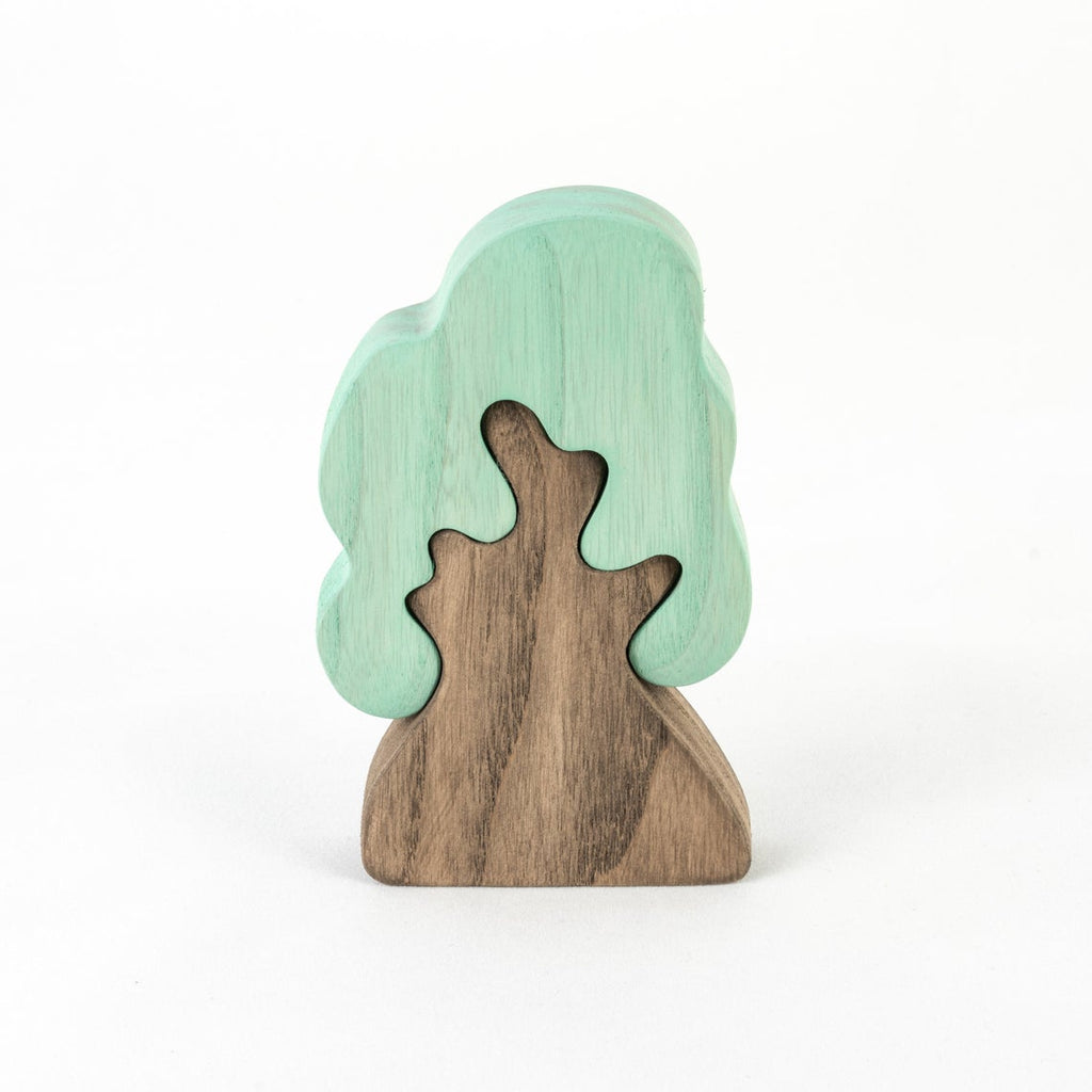 Wooden Winter Oak Tree - Mikheev Manufactory - Hilltop Toys