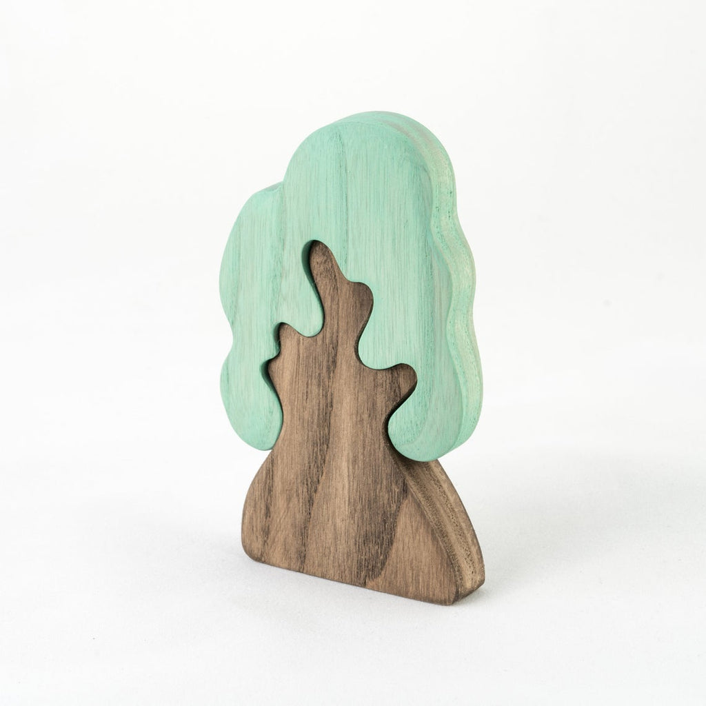 Wooden Winter Oak Tree - Mikheev Manufactory - Hilltop Toys