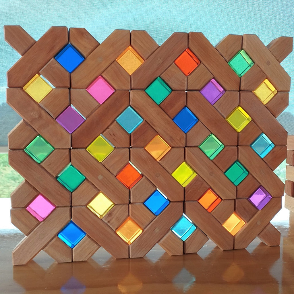 Bauspiel Lucite Cubes (100 pc) - Bauspiel - Hilltop Toys
