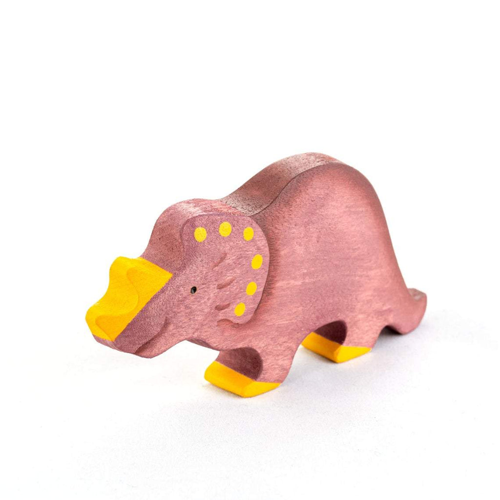 Wooden Dinosaur Triceratops - Mikheev Manufactory - Hilltop Toys